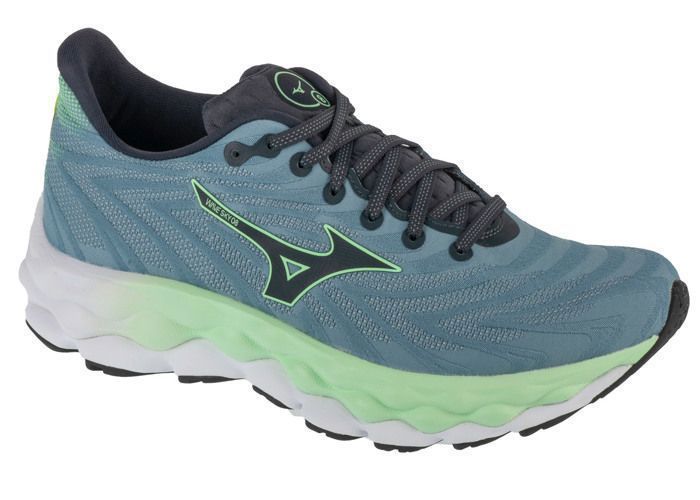 Chaussures de running - MIZUNO - Wave Sky 8 - Gris - Tissu - Amorti Mizuno Enerzy