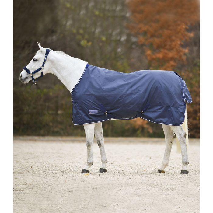 Comparer les prix de Couverture dextérieur pour cheval Waldhausen Economic - Bleu - 165 cm