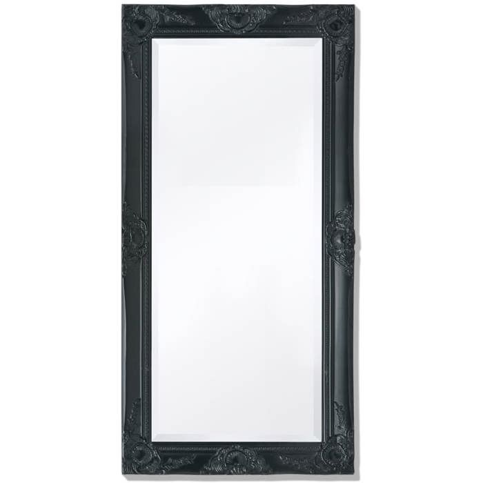 Nouveau Miroir pour Salon Chambre ou Dressing - BMD - Miroir mural style baroque 100x50 cm noir DECO - V8534267