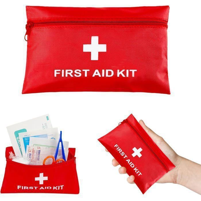 Trousse Premiers Secours Animaux 102 Pièces - Pour Chiens Et Chats - Avec Pince à Tiques, Compresses, Couverture De Survie - Idéale Voyages