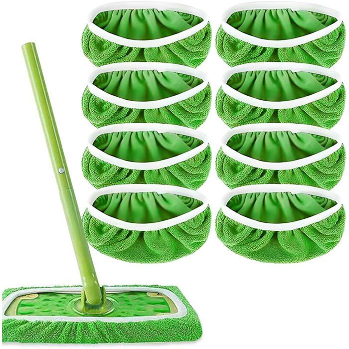 GOBOT Lot De 2 Serpillères Électriques Grises Et 2 Vertes - Compatible 16 Cm Pour G29 G28 G26