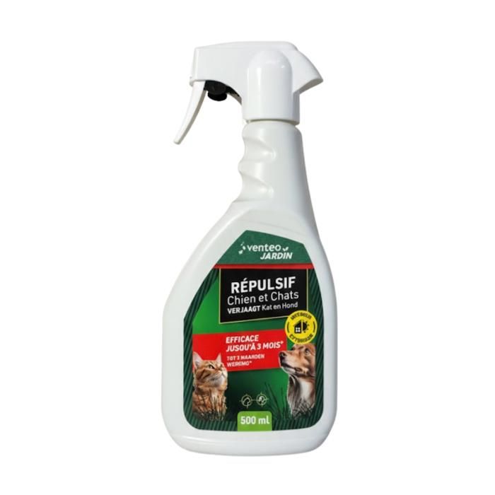 Comparer les prix de VENTEO - Spray Repulsif Chat Exterieur Repulsif Chat Interieur  Chiens et Chats 500 ml  Formule Olfactive Longue Durée  Protectio