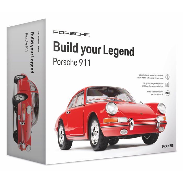 Kit de construction Franzis Build your Legend Porsche 911 Rouge 21 x 10 x 11 cm