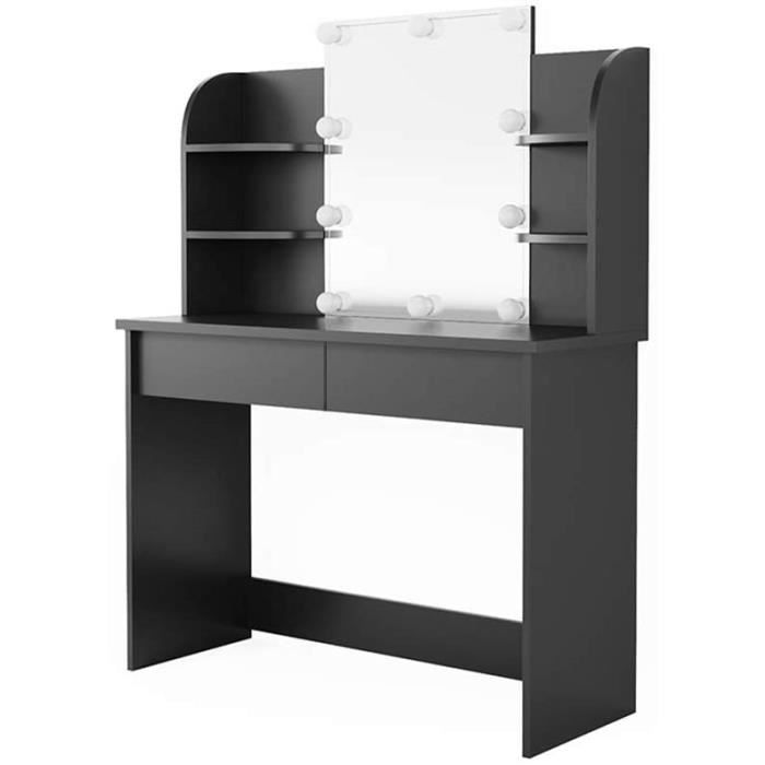 Vicco Table de Maquillage Charlotte Commode de Coiffeuse Miroir 142x108 cm Blanc