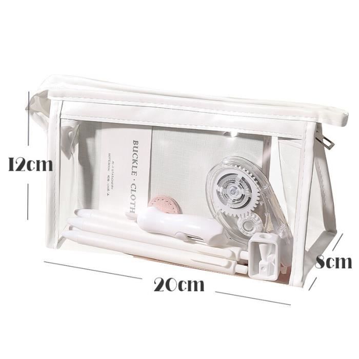 Trousses à Crayons Transparentes - Lot De 4 Sacs De Rangement Pratiques Pour élèves Et Voyages - Multifonction
