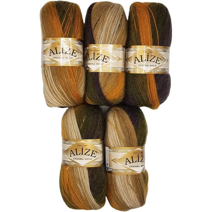 Bebe Lot De 5 Pelotes De Laine à Tricoter 100 G - Couleur Unie - 500 G
