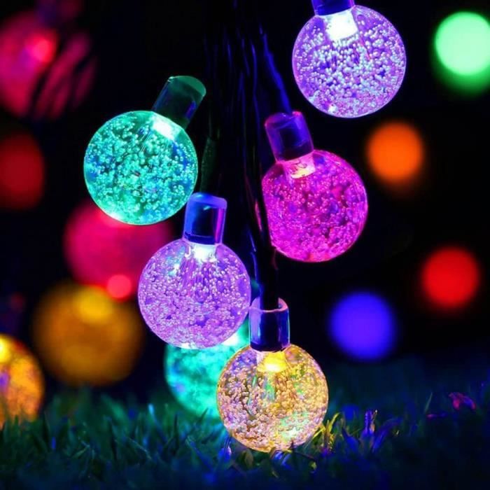 Guirlande Lumineuse Extérieure GLUROO 30M - 50 Ampoules LED G40 Étanches IP45, Blanc Chaud 2700K Pour Jardin, Terrasse, Fêtes