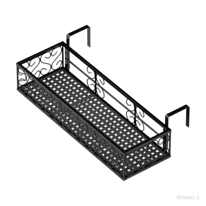 Support De Plantation 2 Niveaux Chostky Pour Balcon - Réglable Avec Pulvérisateur, Idéal Terrasse Et Clôture