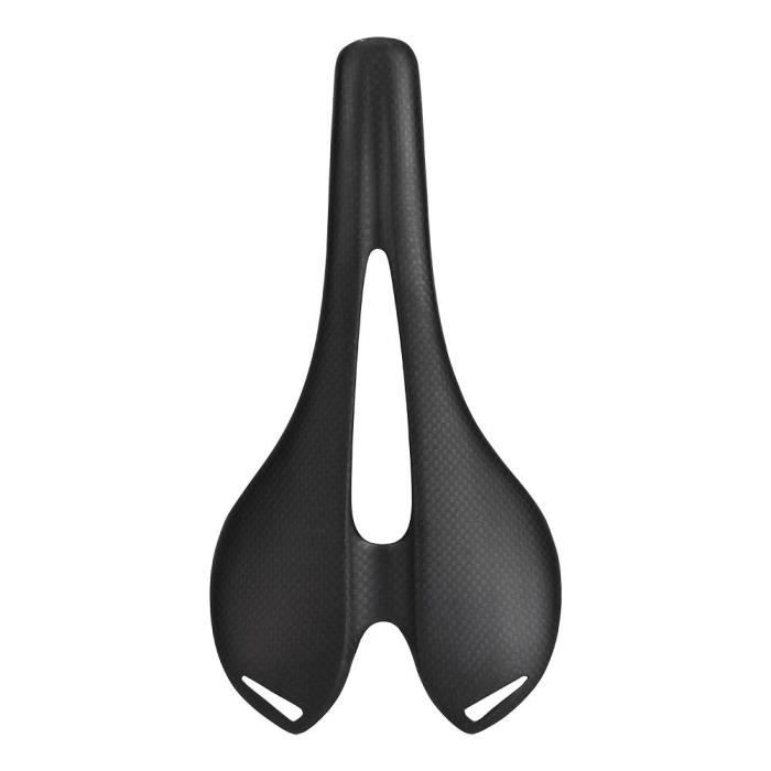 Selle de vélo en fibre de carbone XUY ultra-légère pour vélo sur route - mixte adulte - noir