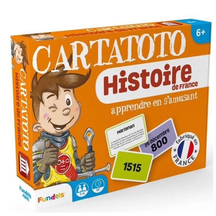 Jeu de carte enfant 6 ans + Cartatoto Cartes à jouer éducatif Histoire -  Cdiscount Jeux - Jouets