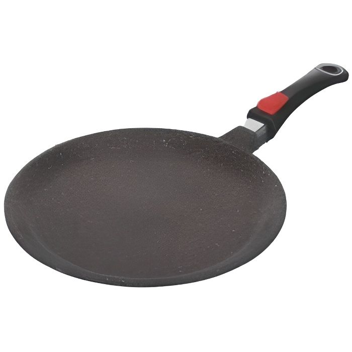 Kamberg  - Crêpière 28 cm - Manche Amovible - Fonte d'Aluminium - Revêtement type pierre - Tous feux dont induction
