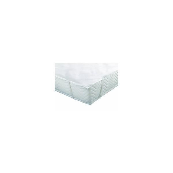 Protège Matelas - Molleton Sandwich - Imperméable - 80 x 190 cm - Blanc - Synthétique