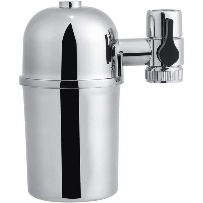 Filtre à Eau Robinet Wassaplus - Acier Inoxydable, Élimine Chlore Et Microplastiques, 1200L Capacité