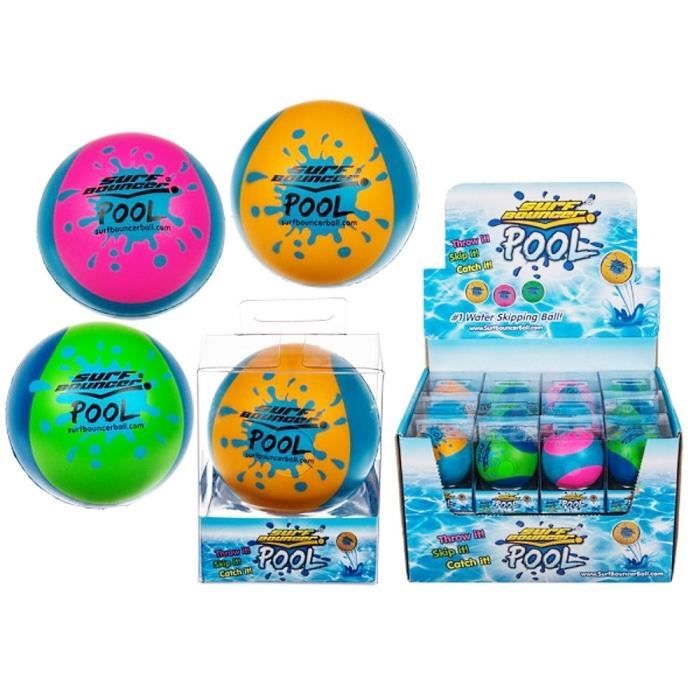LETREEN Balle Rebondissante d'eau, 4PCS Balles à Eau Réutilisables, Ballon Plage Rebondissante, Balles à Eau en Lycra pour Piscine (Esprit Ludique