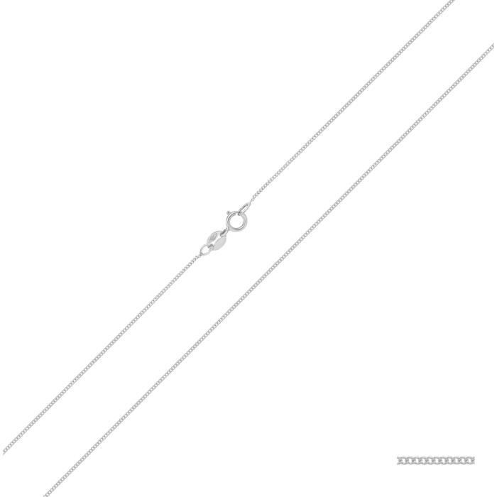 Chaine Courbe Femme Or Blanc 375-1000 - 46cm 43490