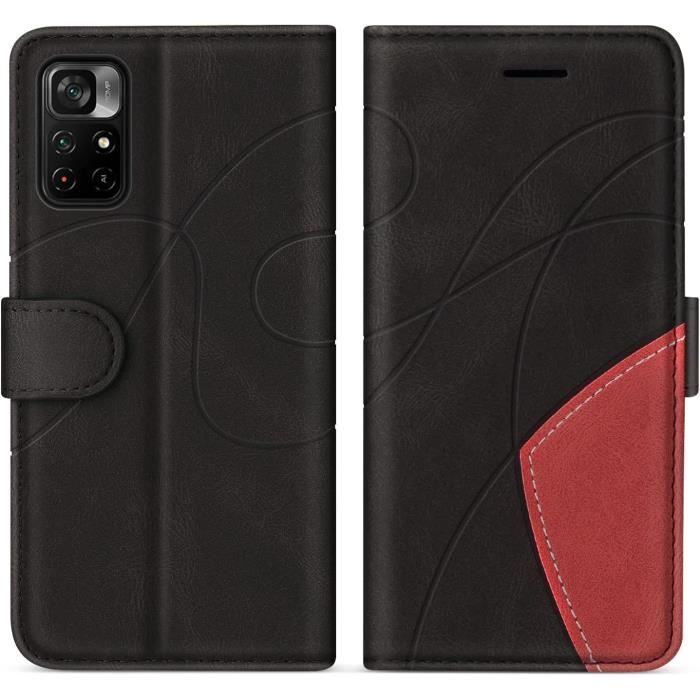 Étui Portefeuille Zanae Poco M4 Pro 5G / Redmi Note 11 5G (Chine) / Redmi Note 11S 5G Bleu clair