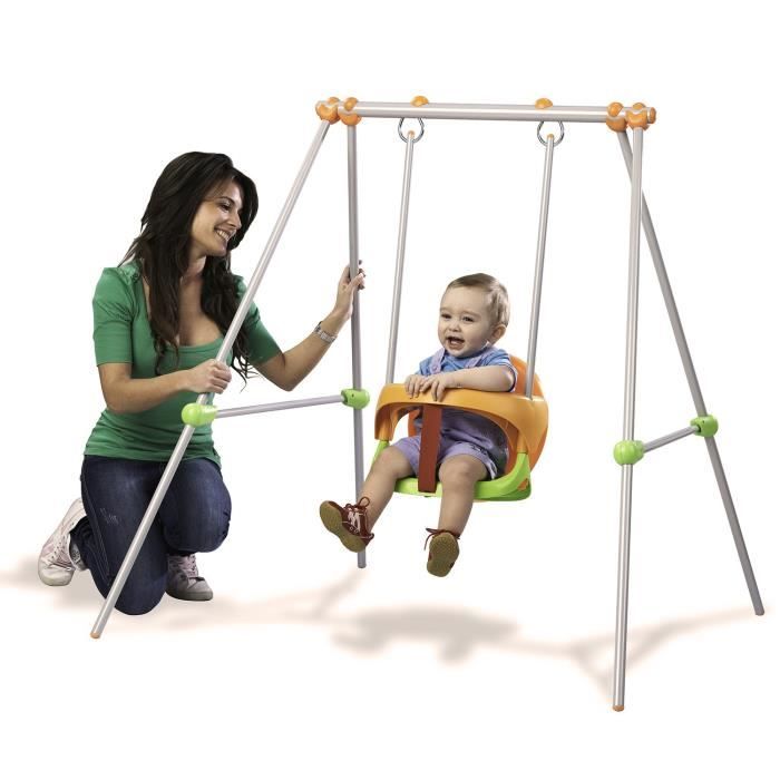 Balançoire pour bébé en métal Smoby 310046 - Pour usage intérieur et extérieur - Poids maximum 25 kg