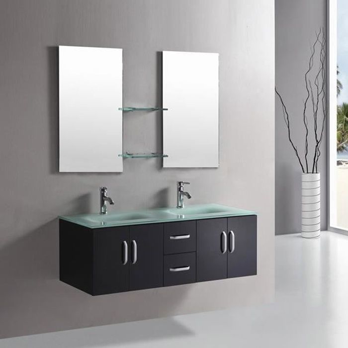 MEUBLE SALLE DE BAIN DOUBLE VASQUE LUXE, BEAU MEUBLE DOUBLE