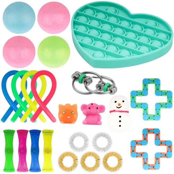Jumbo Multi Push Pop Toys bulle besoins spéciaux Sensorielle Fidget Autisme 20 cm cercle 