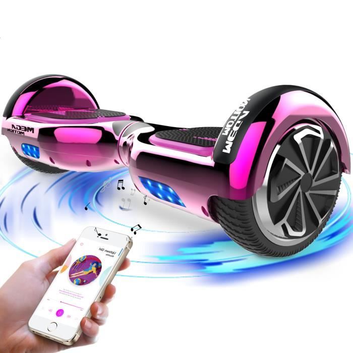 Hoverboard, hoverboard auto-équilibrant avec Bluetooth et flash LED pour  enfants et adolescents 6,5 pouces