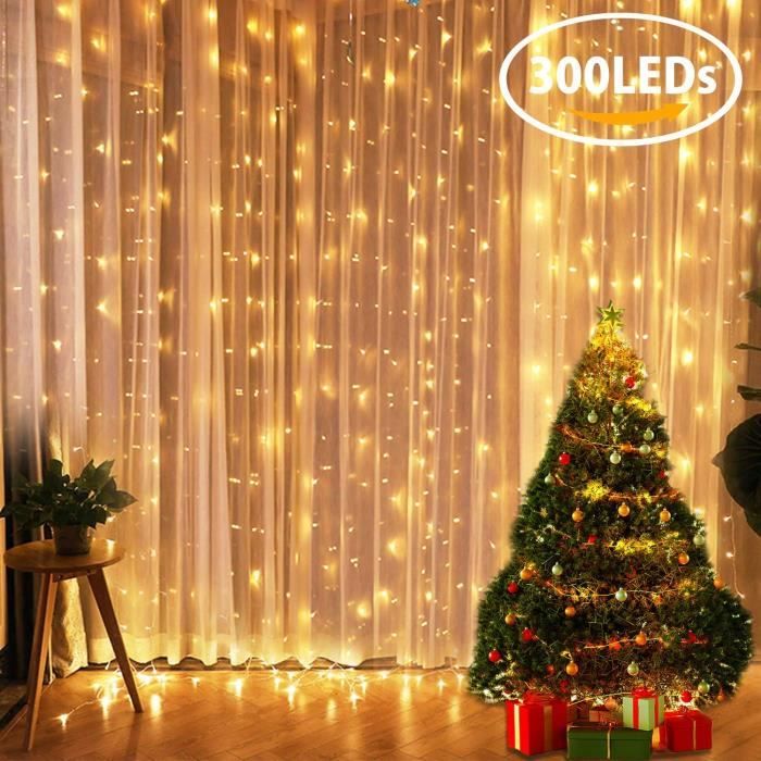 Rideau guirlande lumineuse - Achat / Vente pas cher