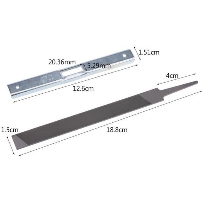 Affûteuse de tronçonneuse trousse doutils daffûtage de scie à chaîne jauge de profondeur et lime plate pour tronçonneuse