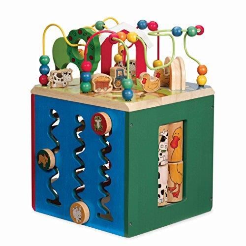 Battat – Jouet pour bébés – centre d'activité en bois – cube d'activité pour découvrir les animaux de la ferme – pour enfants âgés de 1 an et plus | 5 côtés Battat – Jouet pour bébés – centre d'activité en bois – cube d'activité pour découvrir les animaux de la ferme – pour enfants âgés de 1 an et plus | 5 côtés