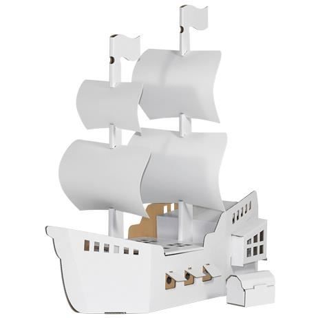 Bateau des pirates en carton à construire - Cdiscount Jeux - Jouets