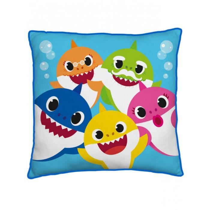 Character World Requin Bébé Coussin Carré Famille