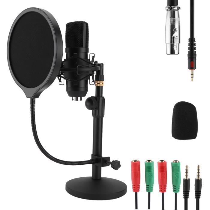 Microphone USB Spedal Pour Streaming, Gaming Et Podcast - 4 Modes De Captation, Filtre Pop Intégré, Sortie Casque - Plug & Play PC/Mac - 9