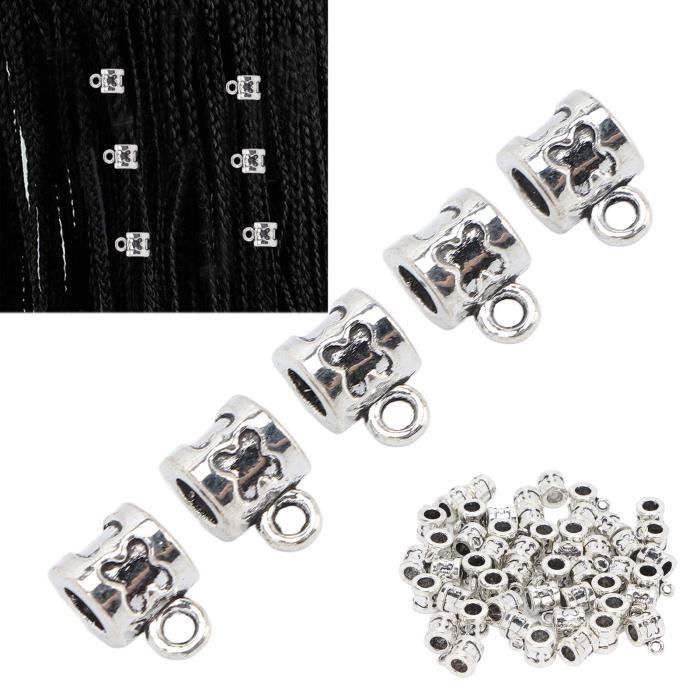 Lot De 90 Clips Et Anneaux Décoratifs Pour Cheveux - Or Et Argent, Neufs Avec étiquettes