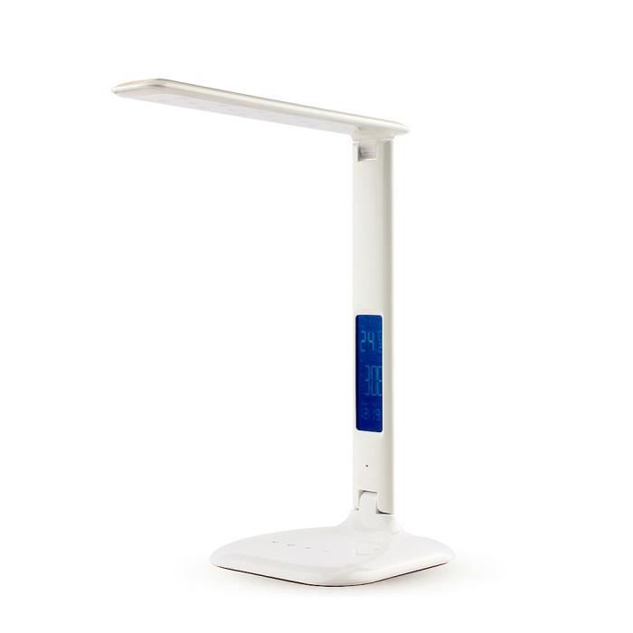 Lampe De Bureau Led Tactile Avec Affichage Heure Reveil Calendrier Temperature Usb Lampe A Poser Chevet Couleur Luminosite Reglable Achat Vente Lampe De Bureau Led Tactile Soldes Sur Cdiscount