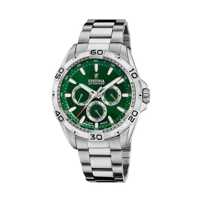 Montre - Festina - F20623/3 - Argent - Vert - Multifonctions