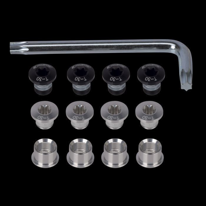 Vis plateau triple route argent - FSA - Kit visserie plateaux route Triple - Couleur Gris Mixte Adulte