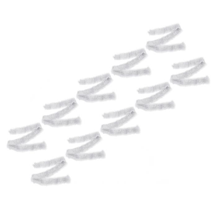 5 Yards Ruban Dentelle Élastique Vintage Plissée 2cm - Mousseline De Soie - Blanc