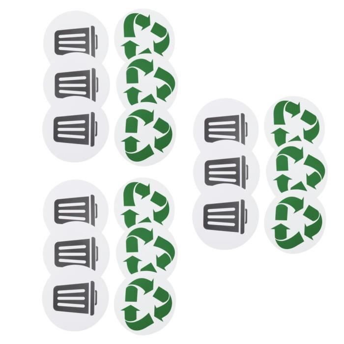 Autocollants Tournesol Pour Poubelle - 3 Pièces Imperméables PVC