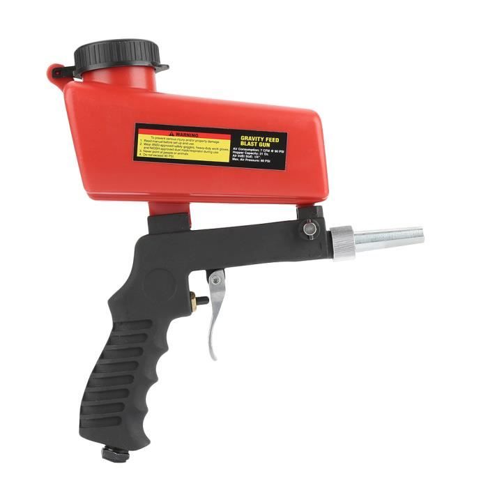 Pistolet De Sablage 6mm Avec Réservoir 1L - Sableuse Pneumatique Pour Compresseur