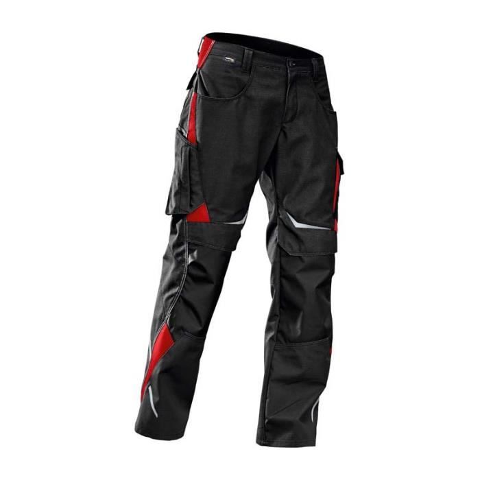 Pantalon noir top et rouge