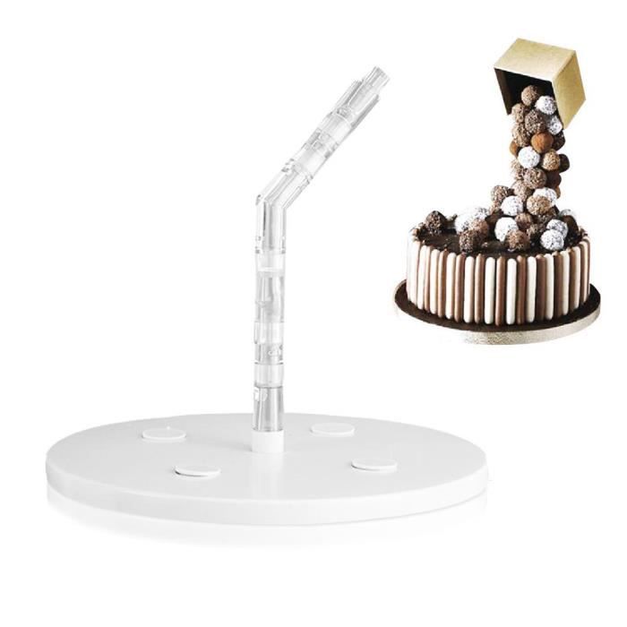 Leegoal Support A Gateau Suspendu Decoratif Blanc Transparent Cdiscount Maison