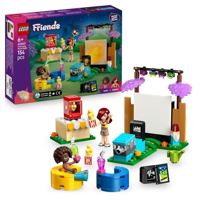 LEGO Friends 42642 Soirée Cinéma entre Amies - Jeu de Construction dès 6 Ans