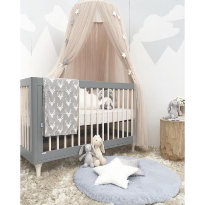 Baldaquin Ciel De Lit Enfant Bebe Tente De Jeu Moustiquaire Decoration Diy Chambre Princesse Interieur Suspendu Kaki Cdiscount Puericulture Eveil Bebe