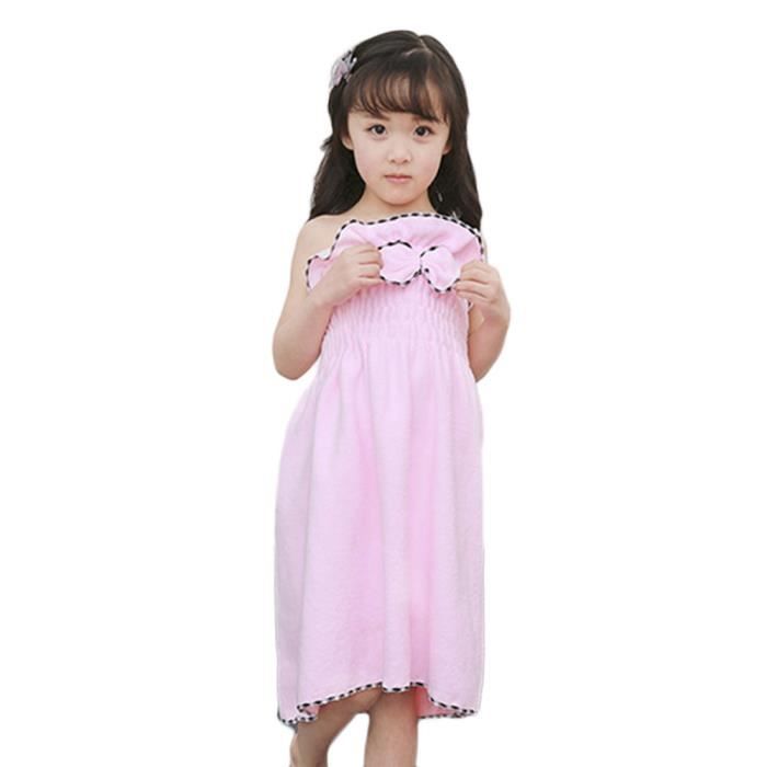 Bebe Sortie De Bain Bebe Fille Doux Absorbant Serviette De Bain Sechage Rapide Pour Baigner Sauna Rose 60 1cm Cdiscount Maison