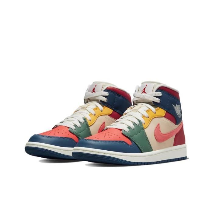 Chaussures de basket ball tendance Air Jordan 1 Mid SE Multi Color pour femme Couleurs multiples Cdiscount Sport