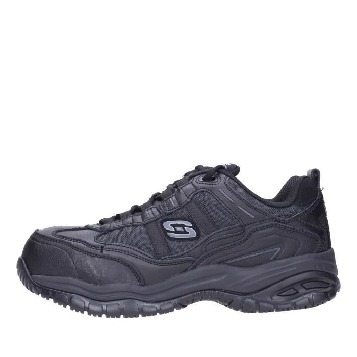 Skechers Sneakers Homme - SKECHERS - 77013EC - Fermeture Lacets - Dessus Textile - Noir