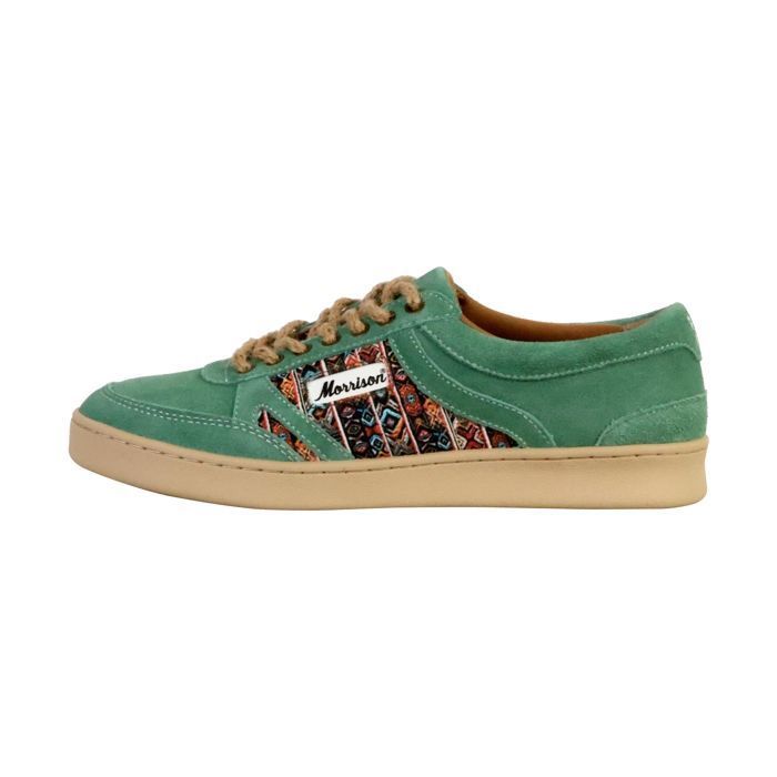 Morrison Basket Cuir Morrison Maya - Menta Cordones Yute