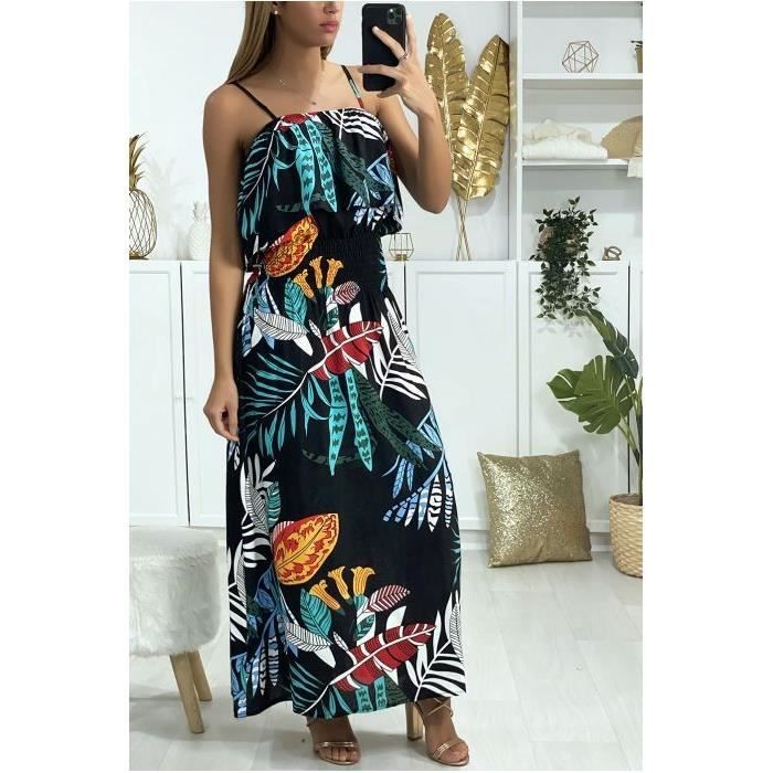 robe motif feuille