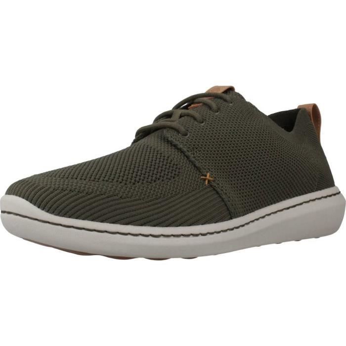 Basket CLARKS 93447 Homme Vert Lacets Vert Cdiscount Chaussures