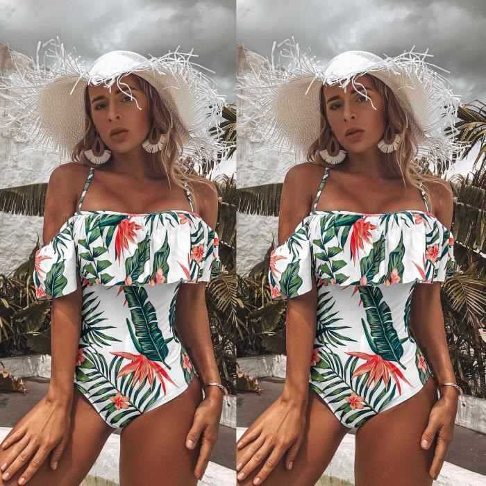 Une pièce Maillot de Bain contrôle du Ventre Maillot de Bain rembourré froncé, Grande Taille