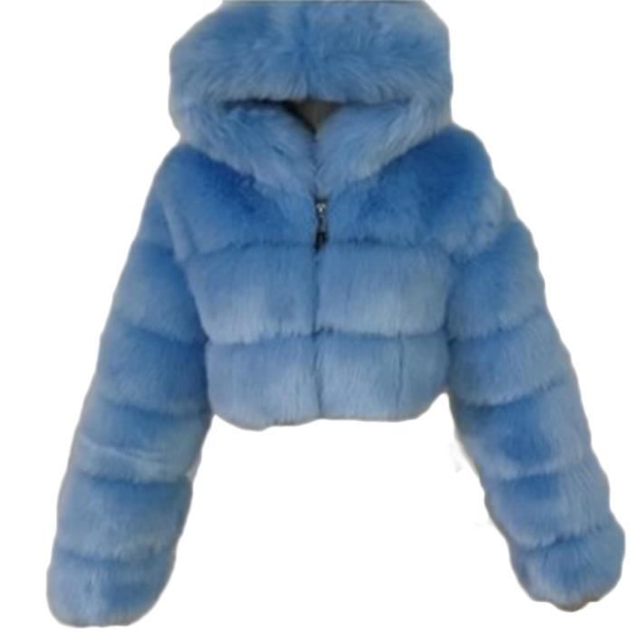 Manteau Bébé Fille Fausse Fourrure Avec Capuche - Cape Poncho Chaud 0-3 Ans, 100% Polyester