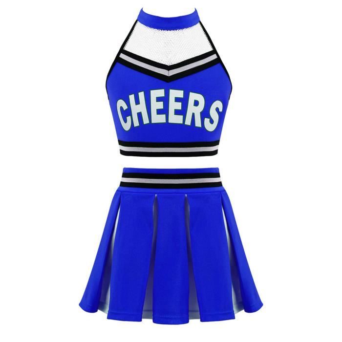 CHEERLEADER POMPOM GIRL F.2/3ANS BLEUE